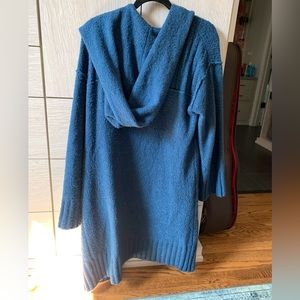 Free People Knit Cardigan Blue